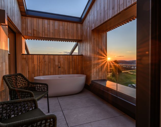 Sauna im Sky-Apartment [achd]