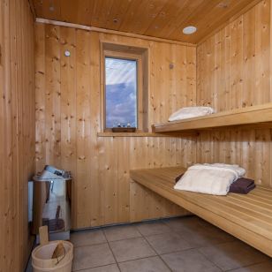 Sauna im Chalet Bayerischer Wald