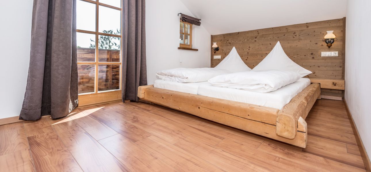 Schlafzimmer für 2 Personen im Chalet Bayerischer Wald